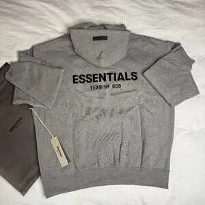 Fear Of God Essential Hoodies - Dark Oat